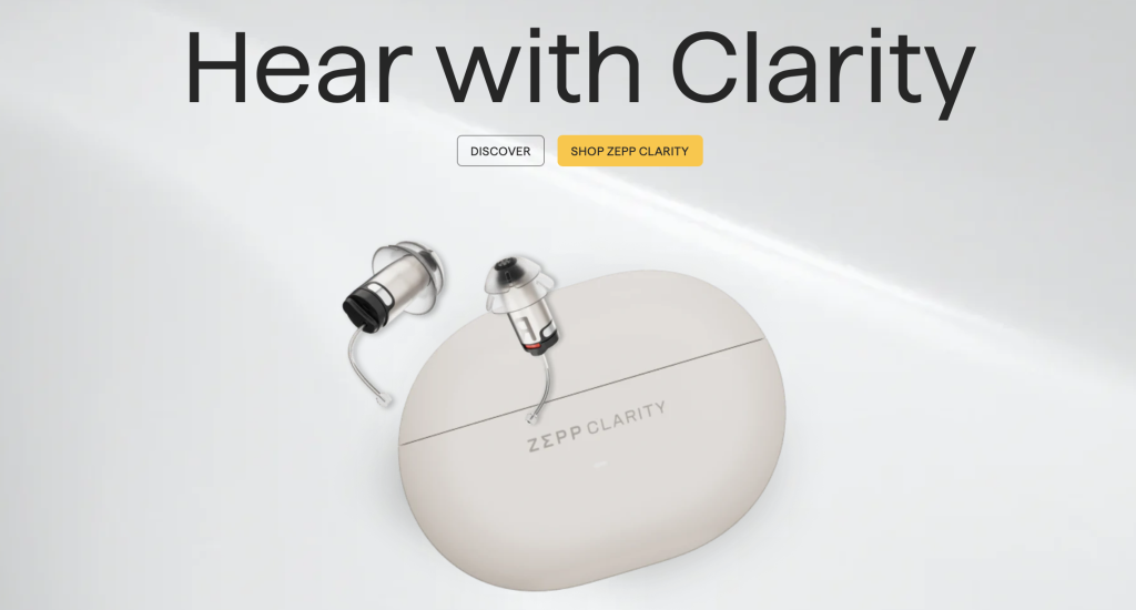 shows a healthcare marketing example by Zepp clarity 